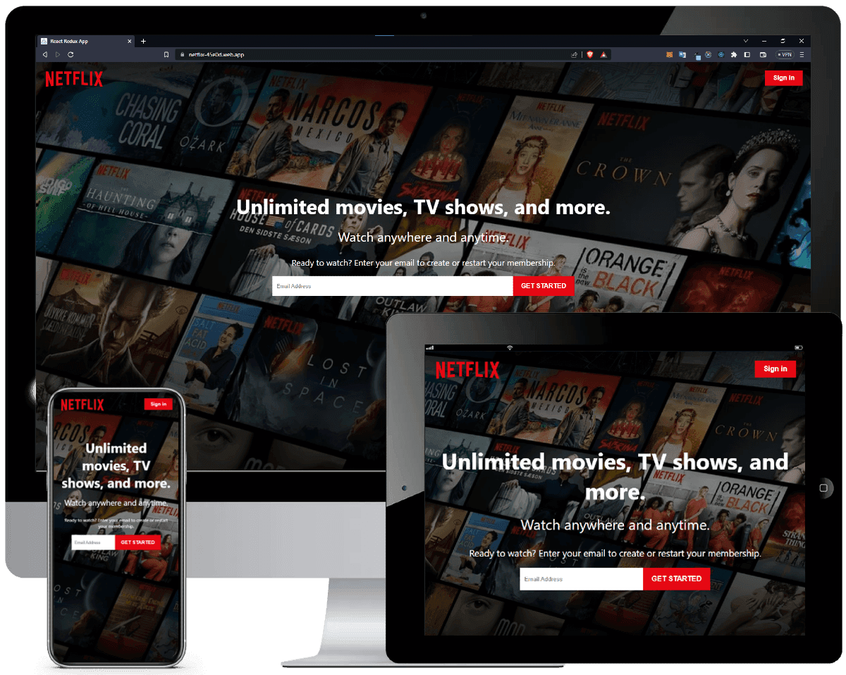 Streaming Service - Netflix Clone